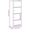 Bookcase Smoked Oak 40x24x102 cm - Stylish Storage