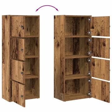 Bookcase Old Wood - Stylish Engineered Wood Storage Solution