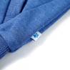 Kids' Zip Hoodie Blue Melange - Comfortable & Durable Wear