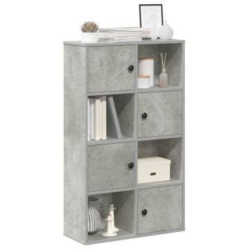 Stylish Concrete Grey Bookcase - Durable & Functional Design