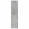 Stylish Concrete Grey Bookcase - Durable & Functional Design