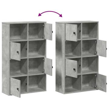 Stylish Concrete Grey Bookcase - Durable & Functional Design