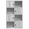 Stylish Grey Sonoma Bookcase | 60x24x101.5 cm - Durable Design