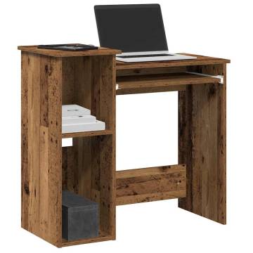 Old Wood Desk with Shelves - Durable & Stylish | HipoMarket