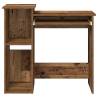 Old Wood Desk with Shelves - Durable & Stylish | HipoMarket