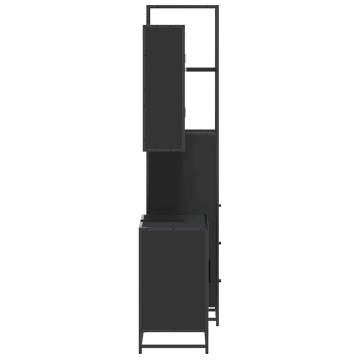 3 Piece Black Bathroom Furniture Set | Stylish & Durable