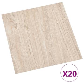 Self-Adhesive PVC Flooring Planks - Light Brown | HipoMarket