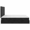 Ottoman Bed with Mattresses Black 180x200cm Velvet | HipoMarket