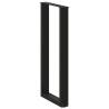 U-Shaped Coffee Table Legs - Black Steel | HipoMarket