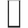 U-Shaped Coffee Table Legs - Black Steel | HipoMarket