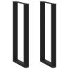  Coffee Table Legs U-Shaped 2 pcs Black 40x(110-111) cm Steel Colour black Size 40 x (110-111) cm Quantity in Package 2 Number of 1 