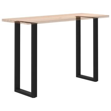 U-Shaped Coffee Table Legs - Black Steel 40x(110-111) cm (2 pcs)