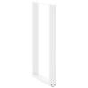 U-Shaped Coffee Table Legs - 2 pcs White Steel 60x(110-111) cm