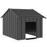  Dog House with Roof 83x130x85 cm Galvanised Steel Colour anthracite Size 83 x 130 x 85 cm 