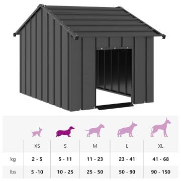 Dog House with Roof - Durable Galvanised Steel Shelter