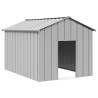  Dog House with Roof 113x153x101 cm Galvanised Steel Colour grey Size 113 x 153 x 101 cm 