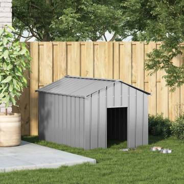 Durable Galvanised Steel Dog House with Roof - 113x153x101 cm