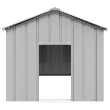 Durable Galvanised Steel Dog House with Roof - 113x153x101 cm