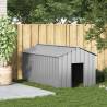 Durable Dog House with Roof - Galvanized Steel 114x202cm