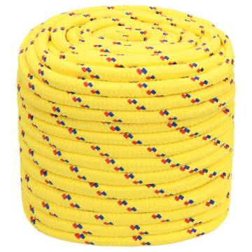 Boat Rope Yellow 18mm 100m Polypropylene - Durable & Versatile