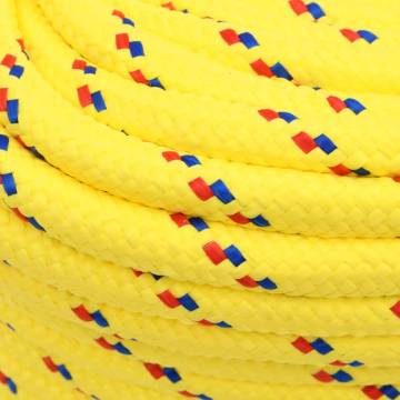 Boat Rope Yellow 18mm 100m Polypropylene - Durable & Versatile