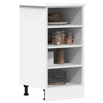 Bottom Cabinet White 40x44.5x81.5 cm - Durable Storage Solution