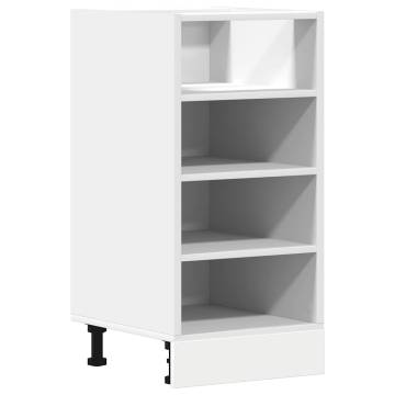 Bottom Cabinet White 40x44.5x81.5 cm - Durable Storage Solution