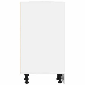 Bottom Cabinet White 40x44.5x81.5 cm - Durable Storage Solution