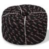 Marine Rope Polypropylene 18 mm 50 m Black Colour black and red Quantity in Package 1 Length 50 m Diameter 18 mm 