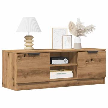 Stylish Artisan Oak TV Cabinet - Durable & Spacious Storage