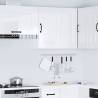 Kalmar High Gloss White Kitchen Wall Cabinet - HipoMarket