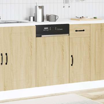 Dishwasher Panel Kalmar Sonoma Oak - 45x1.5x67 cm Engineered Wood