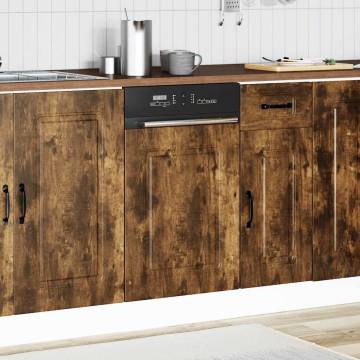 Kalmar Smoked Oak Dishwasher Panel - Durable Engineered Wood