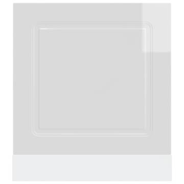 Kalmar High Gloss White Dishwasher Panel - 60x1.5x67 cm