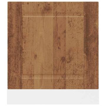 Kalmar Dishwasher Panel - Old Wood 60x1.5x67 cm | Hipomarket