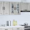 Kalmar Grey Sonoma Kitchen Wall Cabinet with Glass Door