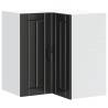 Lucca Black Kitchen Wall Corner Cabinet - Stylish Storage