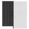 Lucca Black Kitchen Wall Corner Cabinet - Stylish Storage