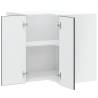 Lucca Black Kitchen Wall Corner Cabinet - Stylish Storage