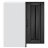 Lucca Black Kitchen Wall Corner Cabinet - Stylish Storage