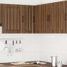 Lucca Brown Oak Kitchen Wall Corner Cabinet | HipoMarket