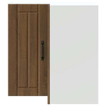 Lucca Brown Oak Kitchen Wall Corner Cabinet | HipoMarket