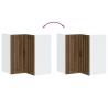 Lucca Brown Oak Kitchen Wall Corner Cabinet | HipoMarket