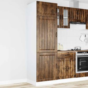 Lucca Smoked Oak Kitchen Cupboard - Durable & Stylish Storage