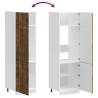 Lucca Smoked Oak Kitchen Cupboard - Durable & Stylish Storage