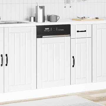 Lucca White Engineered Wood Dishwasher Panel | Hipomarket