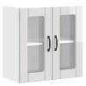 Lucca High Gloss White Kitchen Wall Cabinet with Glass Door