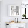 Lucca High Gloss White Kitchen Wall Cabinet with Glass Door