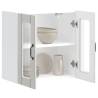 Lucca High Gloss White Kitchen Wall Cabinet with Glass Door