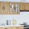 Kitchen Wall Cabinet with Glass Door - Artisan Oak | Hipo Market